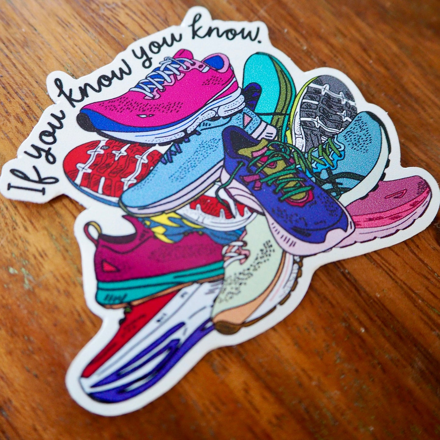 IYKYK Running Shoe Pile Sticker