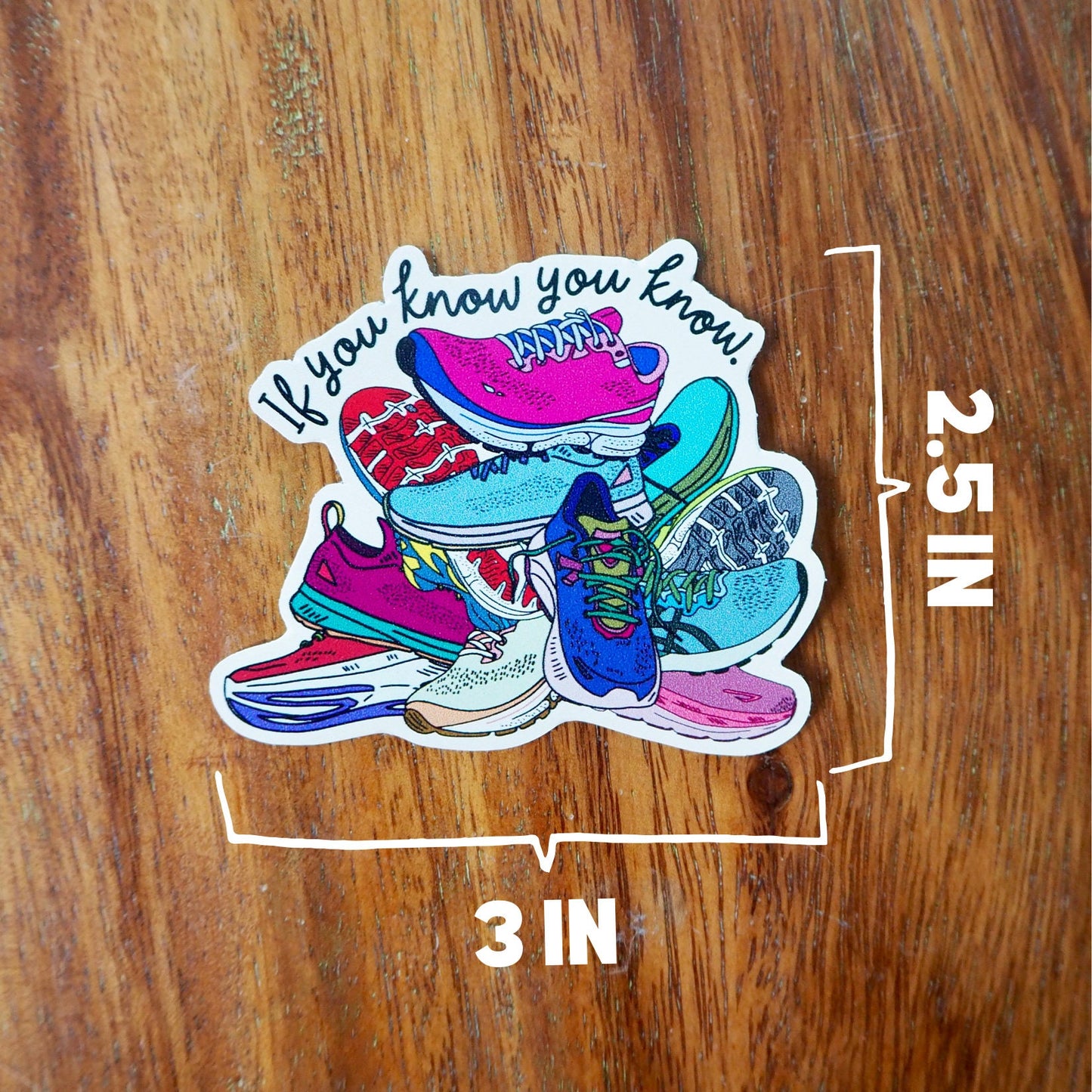 IYKYK Running Shoe Pile Sticker