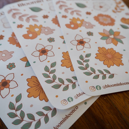 Summertime Florals Sticker Sheet