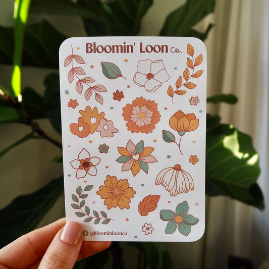 Summertime Florals Sticker Sheet