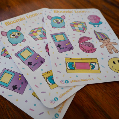 90's Aesthetic Sticker Sheet