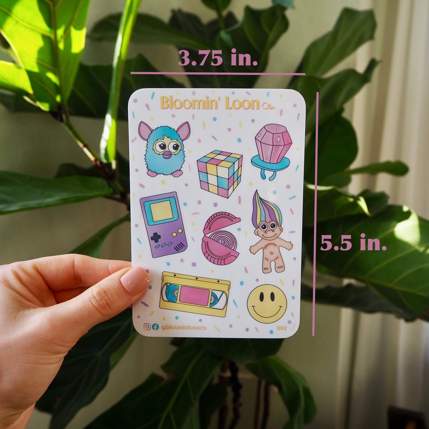 90's Aesthetic Sticker Sheet