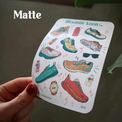 Runner's Journaling Sticker Sheet