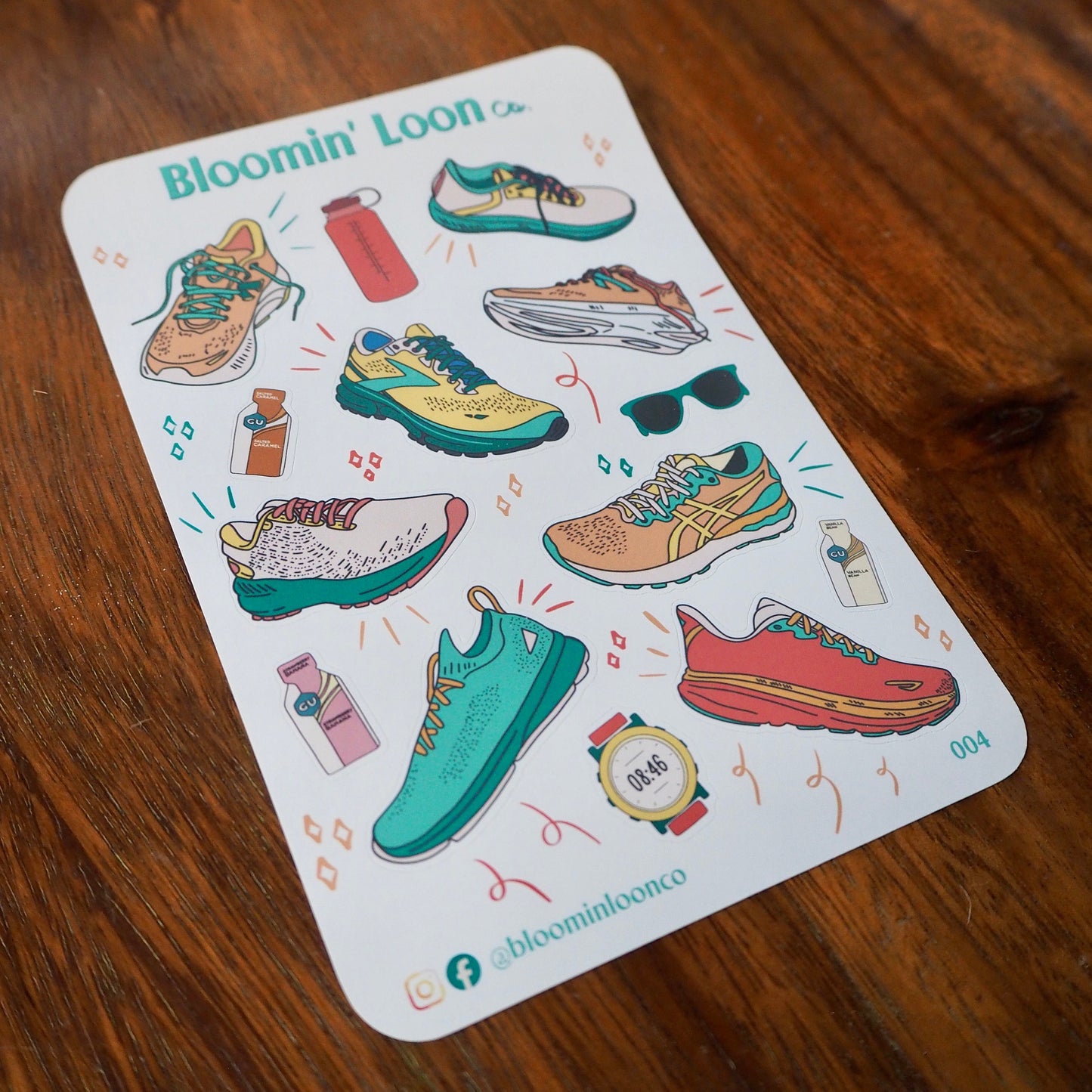 Runner's Journaling Sticker Sheet