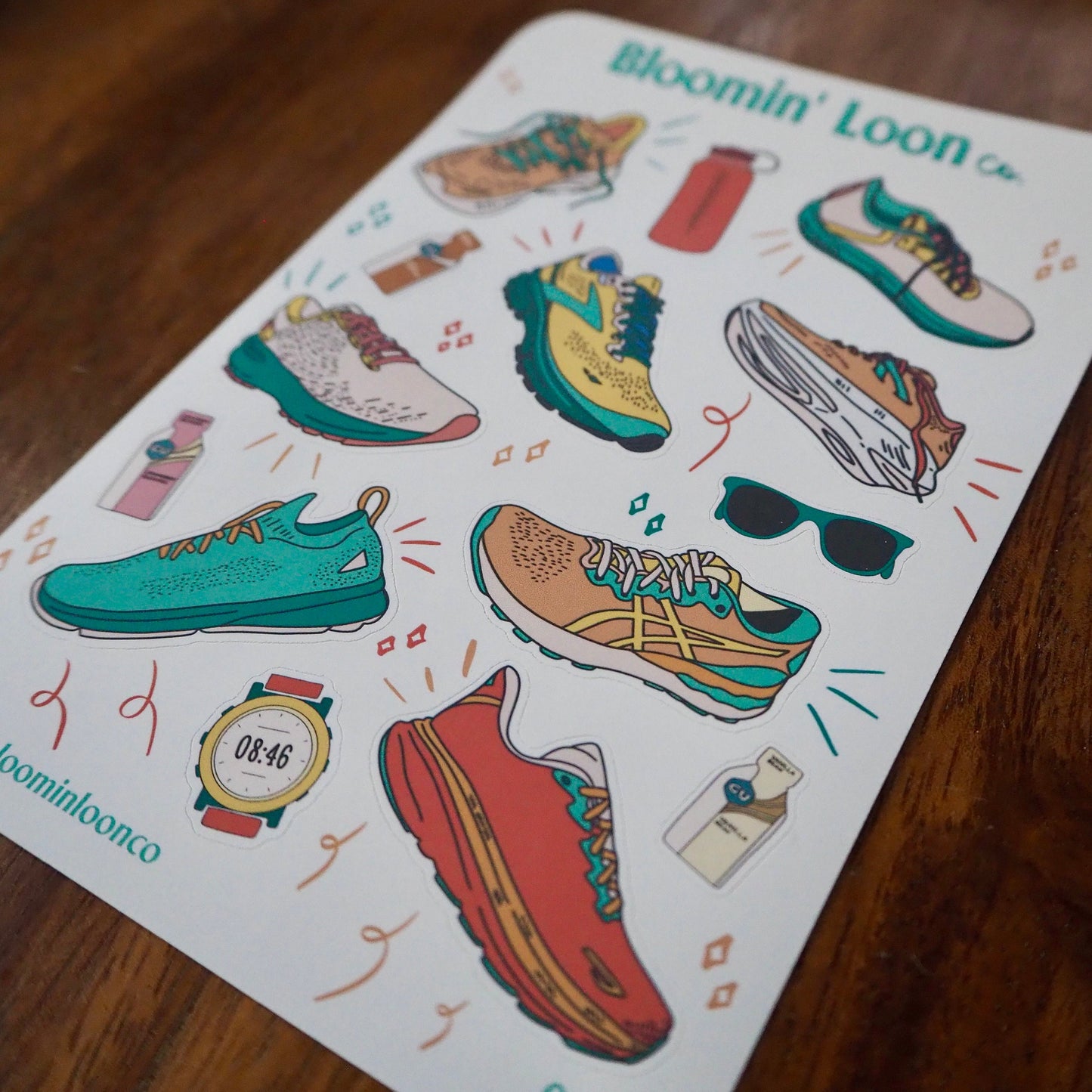 Runner's Journaling Sticker Sheet