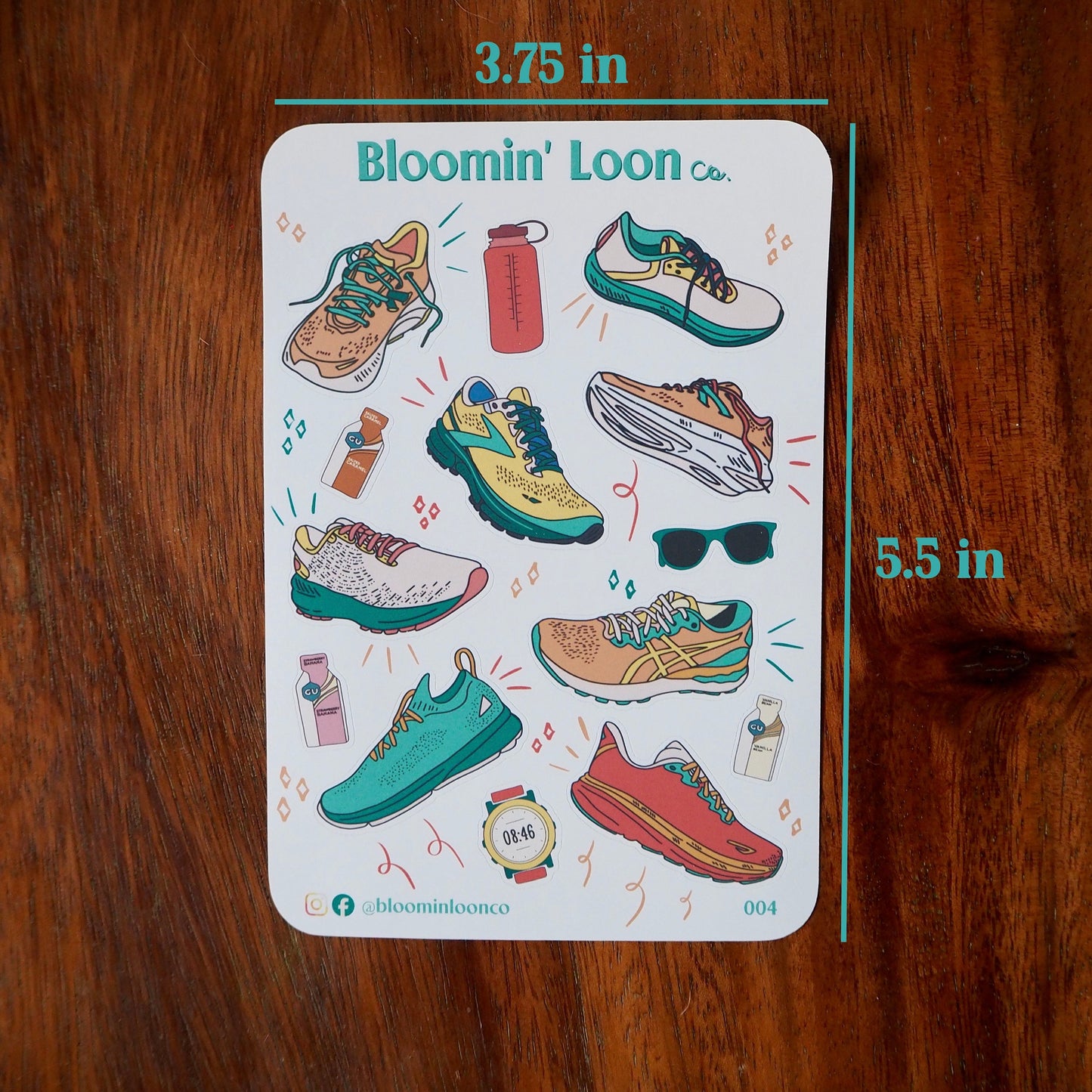 Runner's Journaling Sticker Sheet