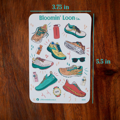 Runner's Journaling Sticker Sheet