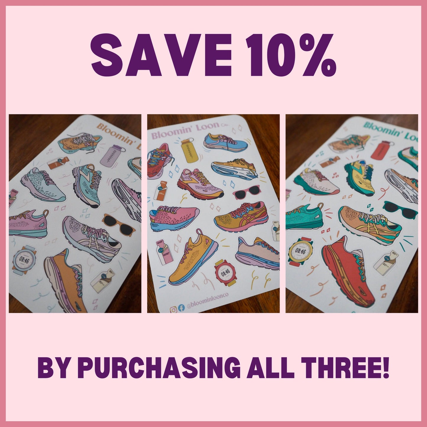 Runner's Journaling Sticker Sheet