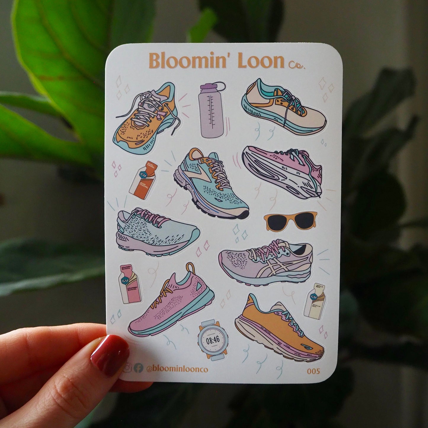 Runner's Journaling Sticker Sheet