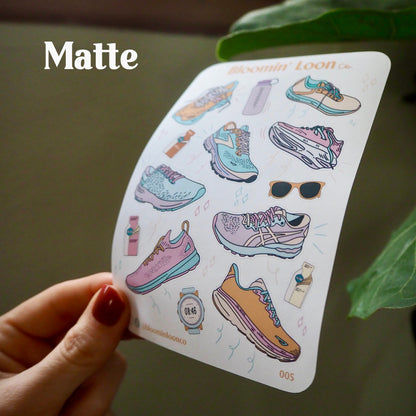 Runner's Journaling Sticker Sheet