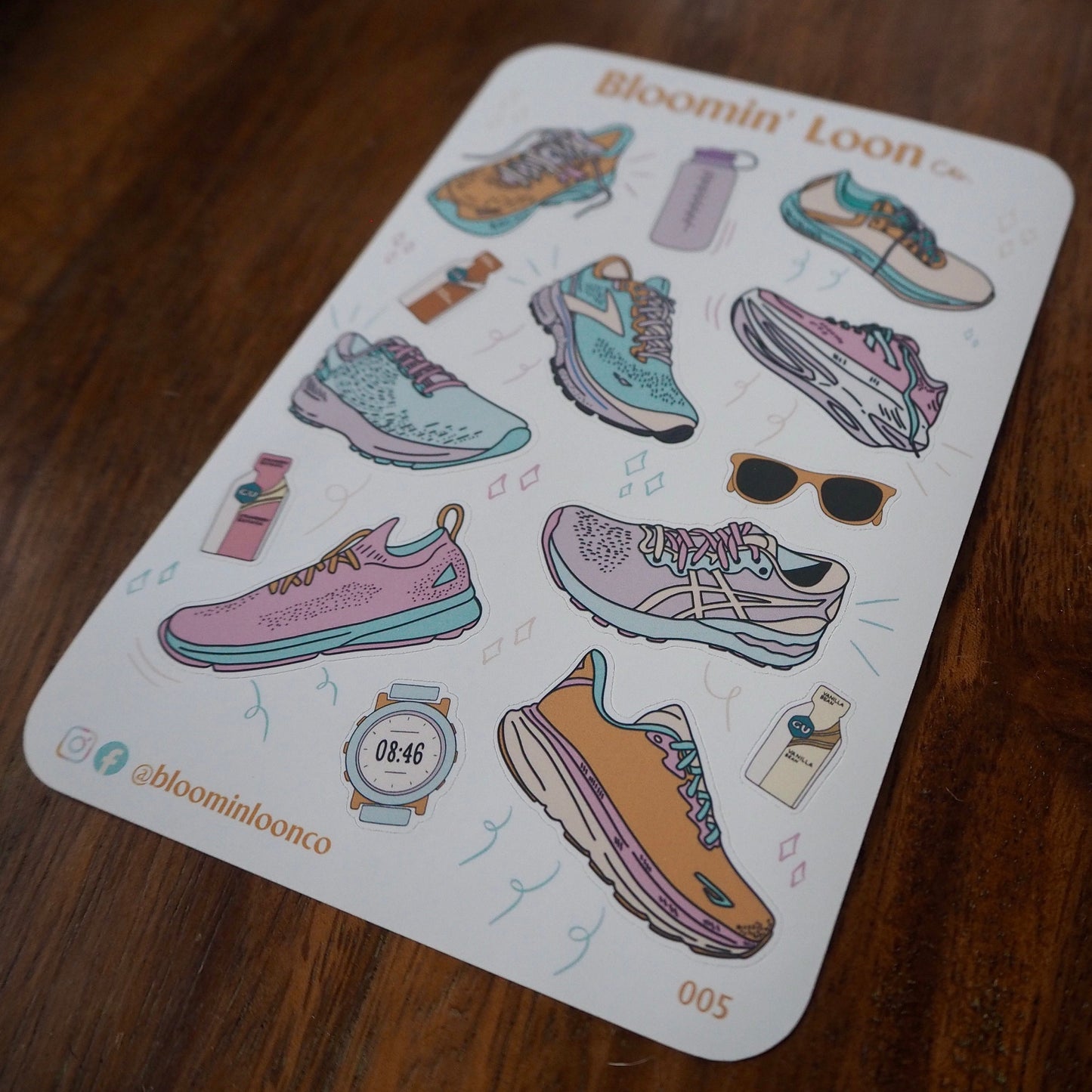Runner's Journaling Sticker Sheet