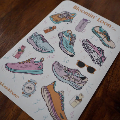 Runner's Journaling Sticker Sheet