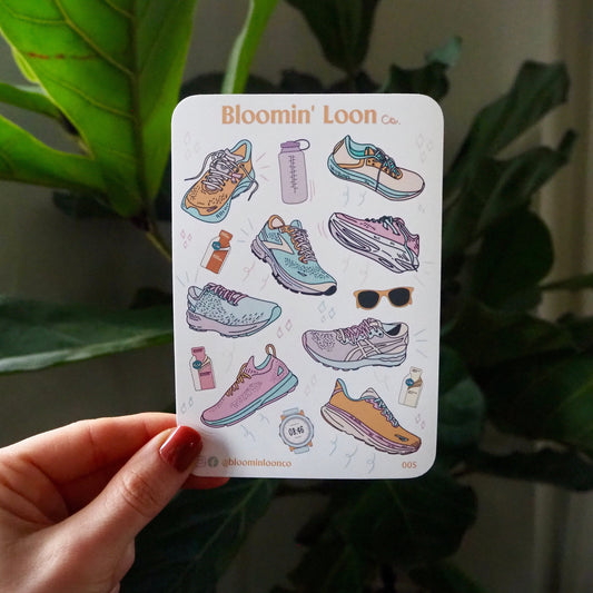 Runner's Journaling Sticker Sheet