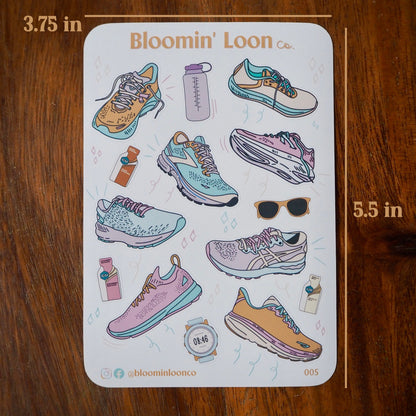 Runner's Journaling Sticker Sheet