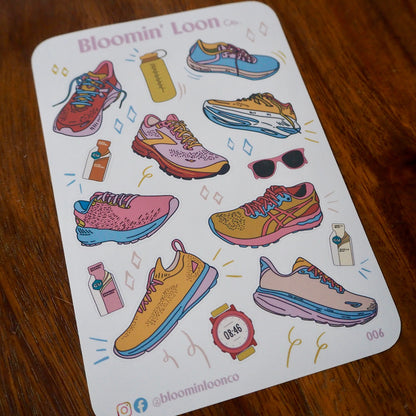 Runner's Journaling Sticker Sheet