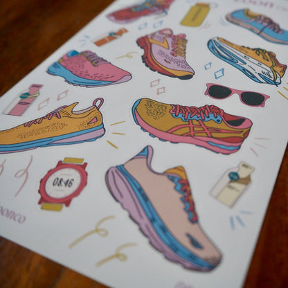 Runner's Journaling Sticker Sheet