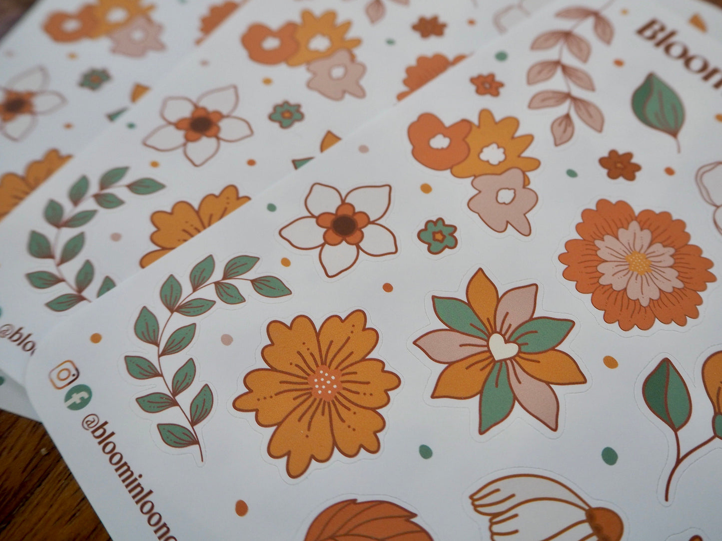 Summertime Florals Sticker Sheet