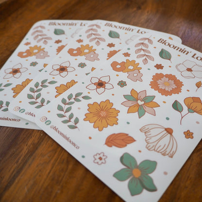 Summertime Florals Sticker Sheet