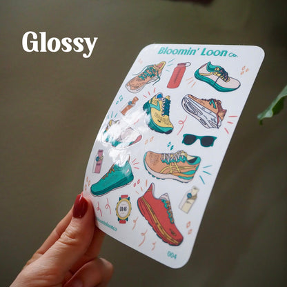 Runner's Journaling Sticker Sheet