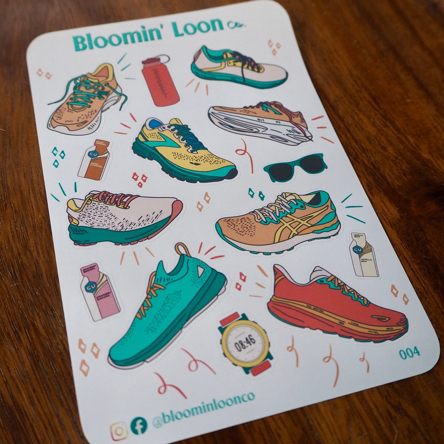 Runner's Journaling Sticker Sheet
