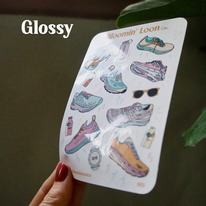 Runner's Journaling Sticker Sheet