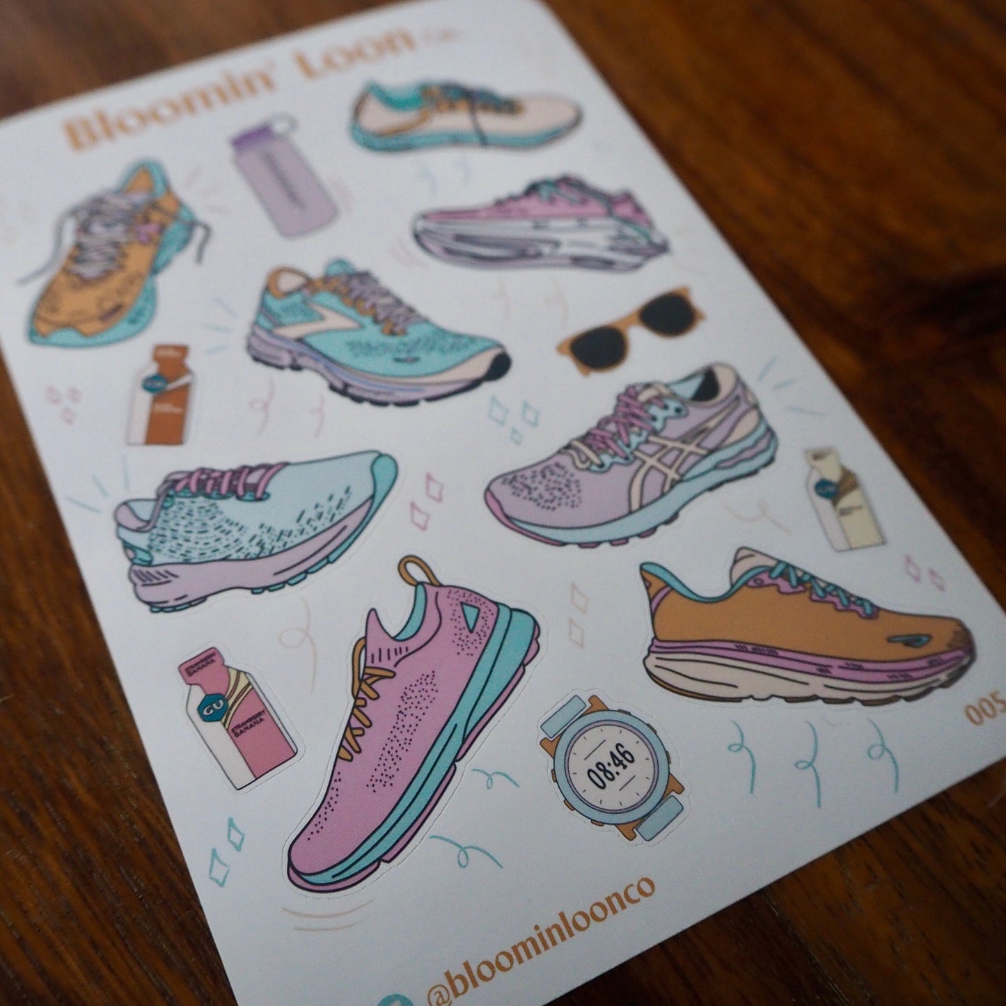 Runner's Journaling Sticker Sheet
