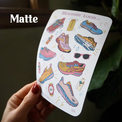 Runner's Journaling Sticker Sheet