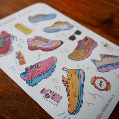 Runner's Journaling Sticker Sheet