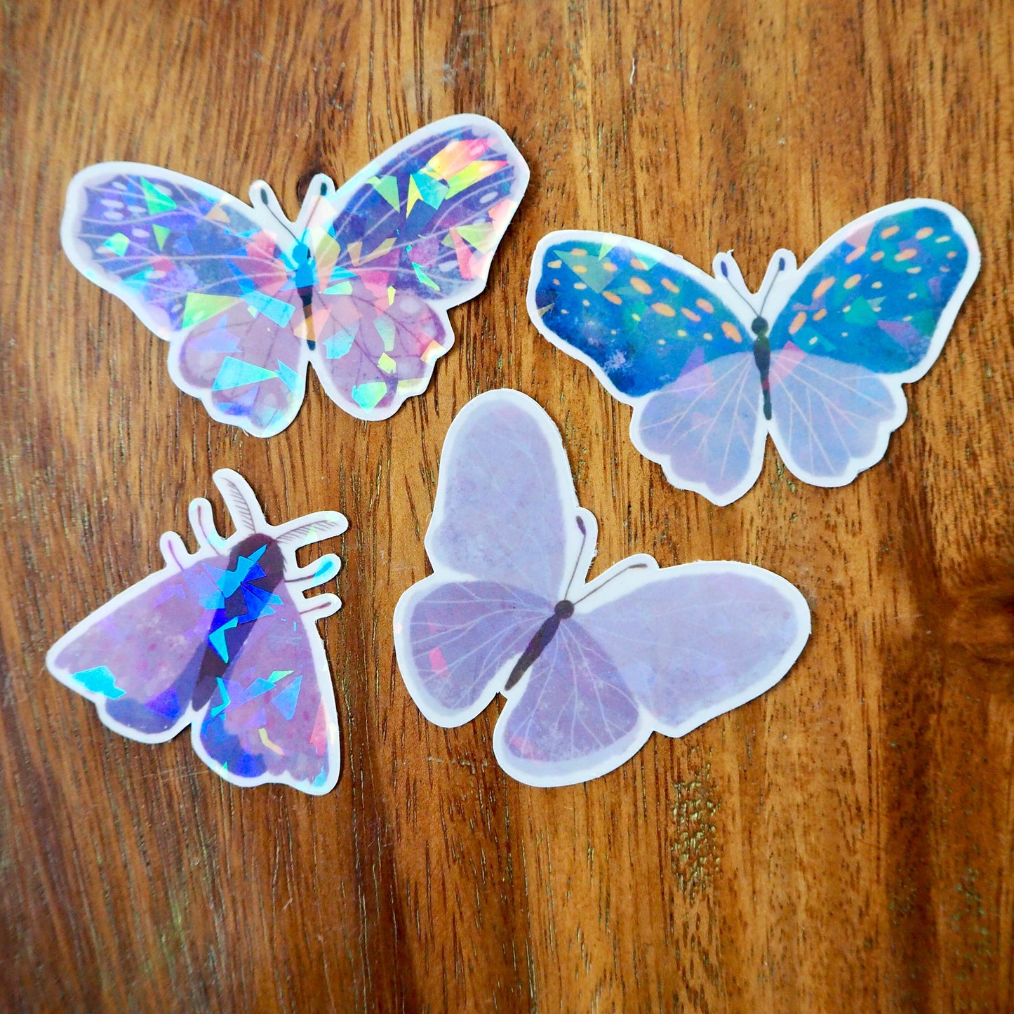 Purple Butterfly Holographic Sticker Pack
