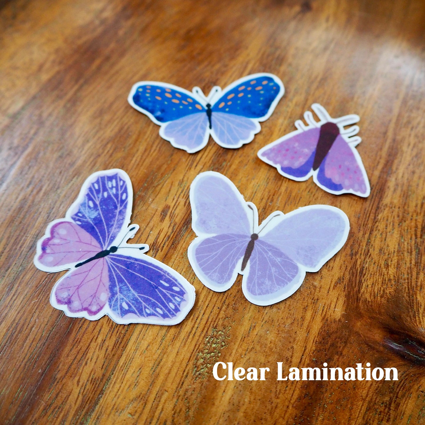 Purple Butterfly Holographic Sticker Pack