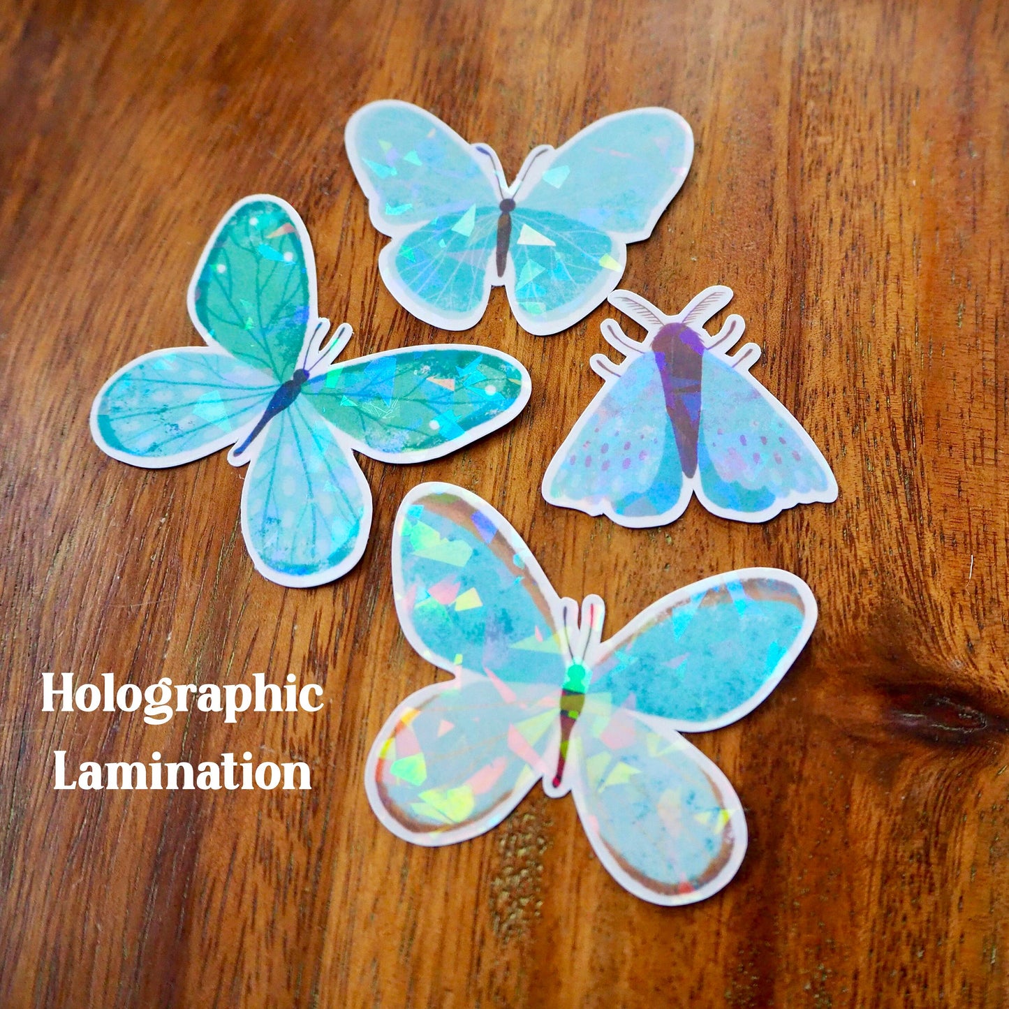Blue Butterfly Holographic Sticker Pack