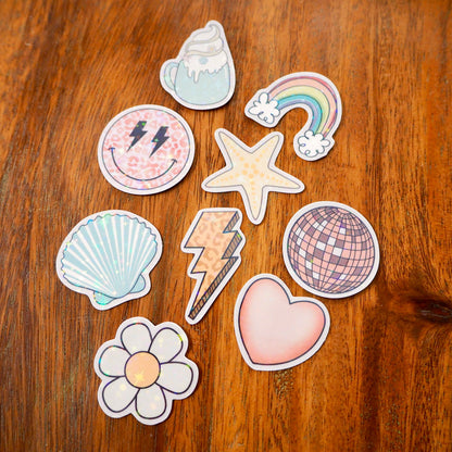 Retro Beach Party Mini Sticker Pack