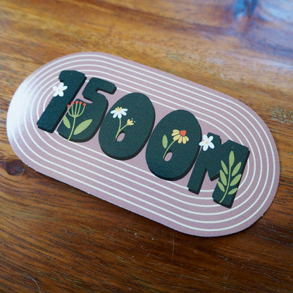 Mid Distance & Distance Runner Floral Track Stickers