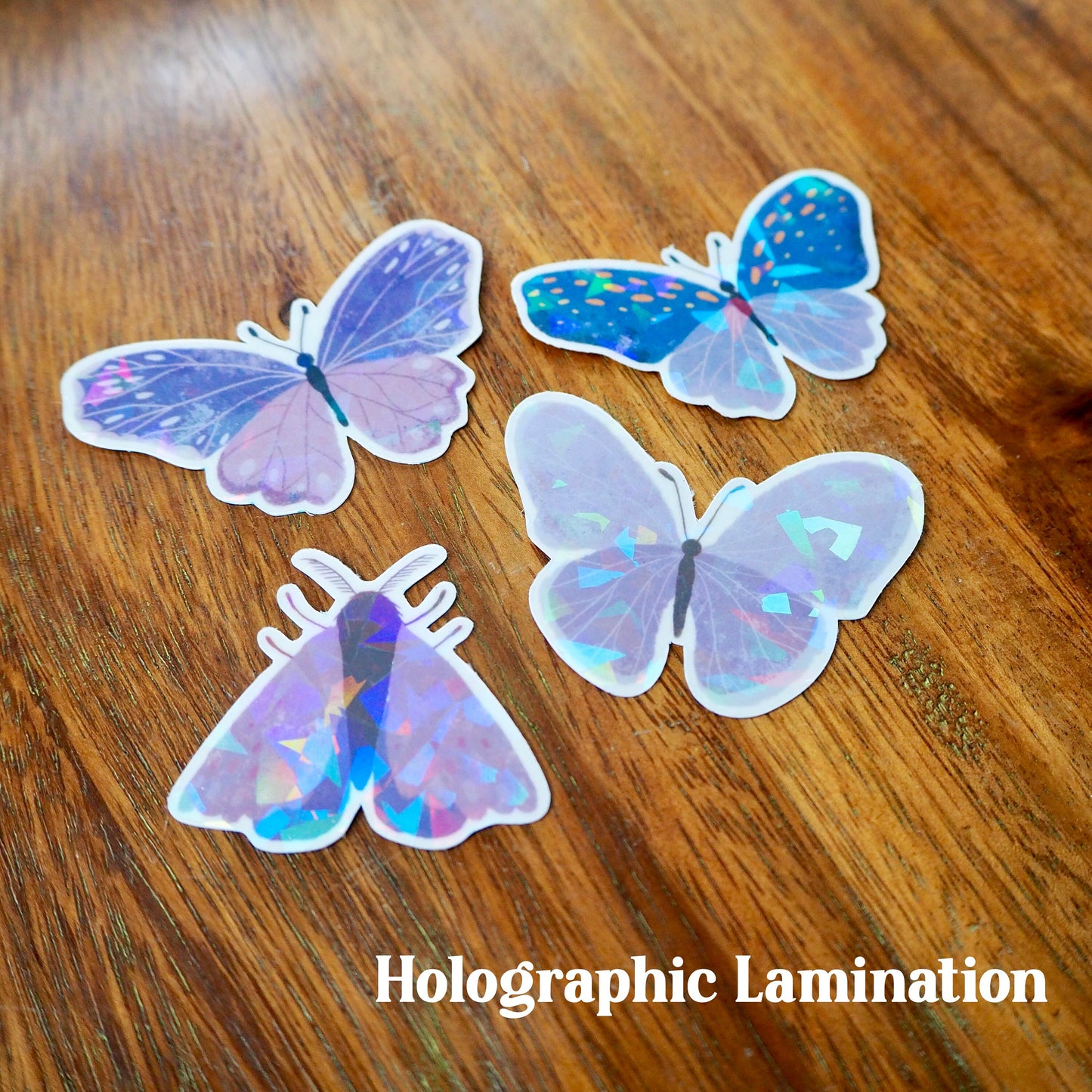 Purple Butterfly Holographic Sticker Pack