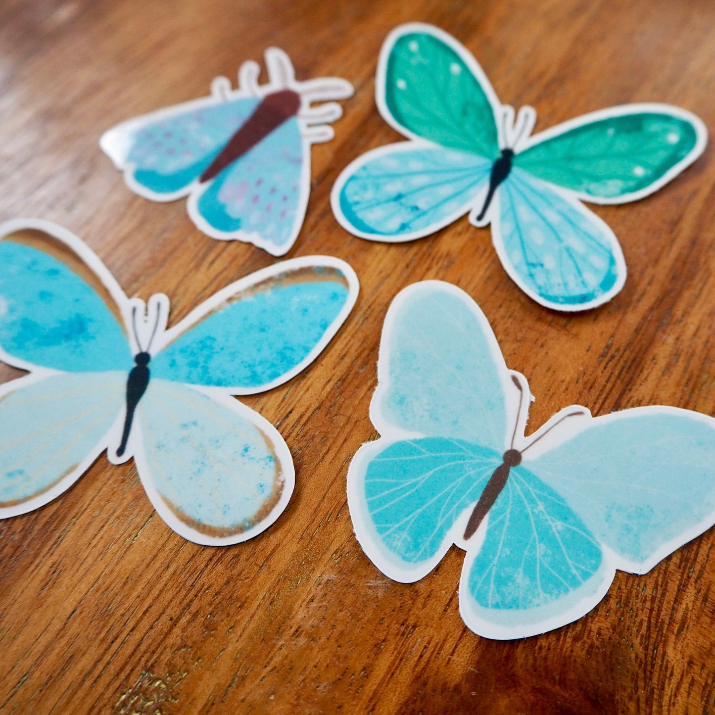 Blue Butterfly Holographic Sticker Pack