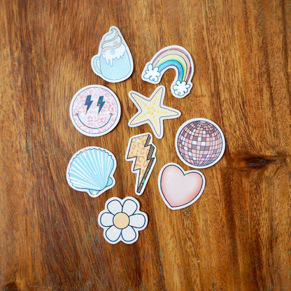 Retro Beach Party Mini Sticker Pack