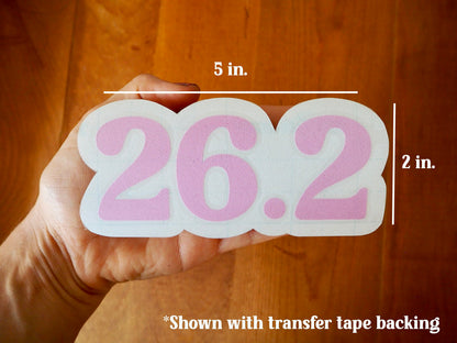 26.2 Marathon Distance Decal