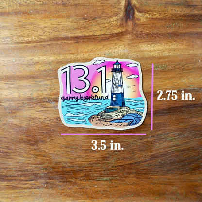 13.1 Garry Bjorklund Half Marathon Sticker