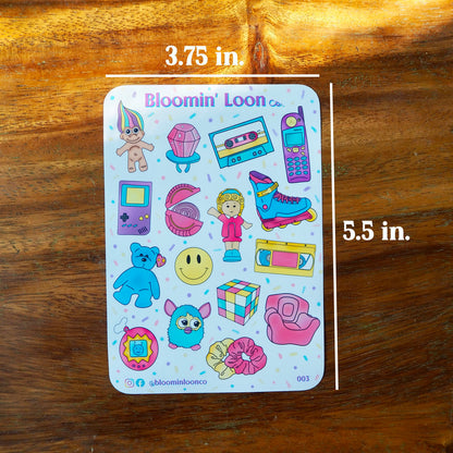 90's Kid Retro Sticker Sheet