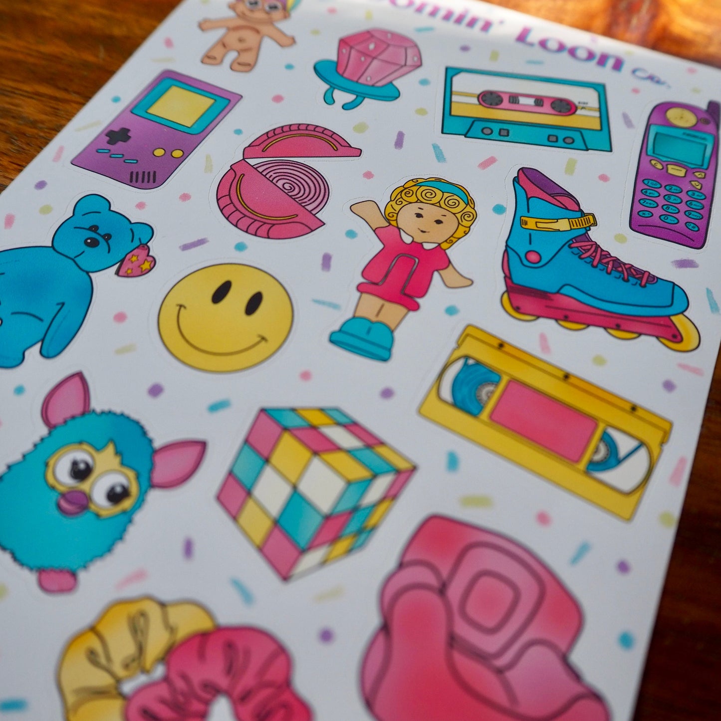 90's Kid Retro Sticker Sheet