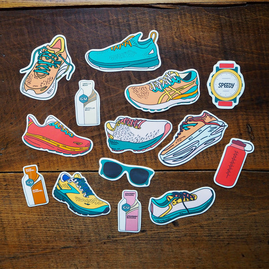 Hit The Road! Running/Walking Sticker Pack