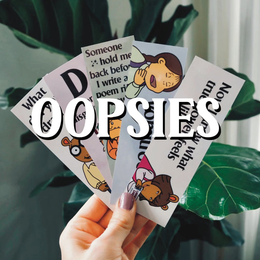 OOPSIES - Discounted Arthur the Aardvark Themed Bookmarks