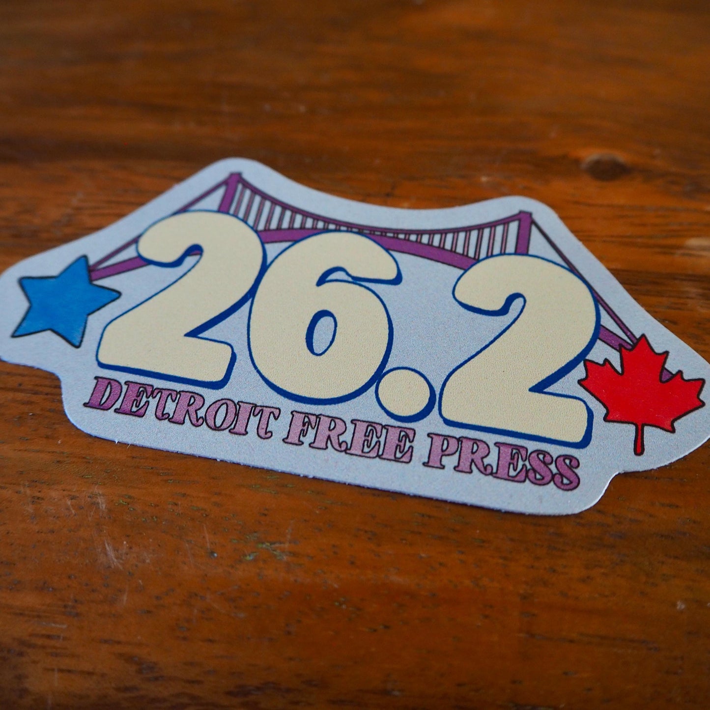 26.2 Detroit Free Press Marathon Sticker