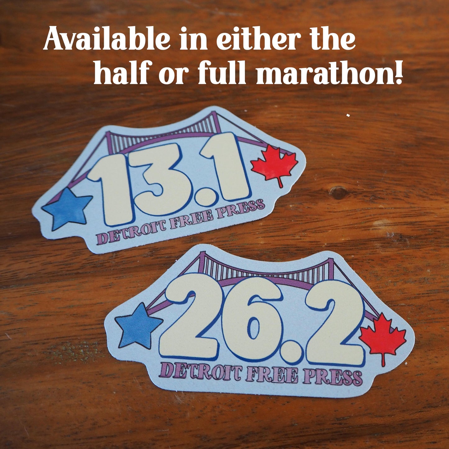 13.1 Detroit Free Press Half/Full Marathon Sticker