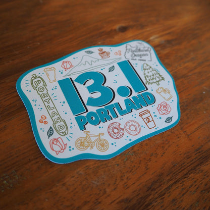 13.1 Portland Half Marathon Sticker