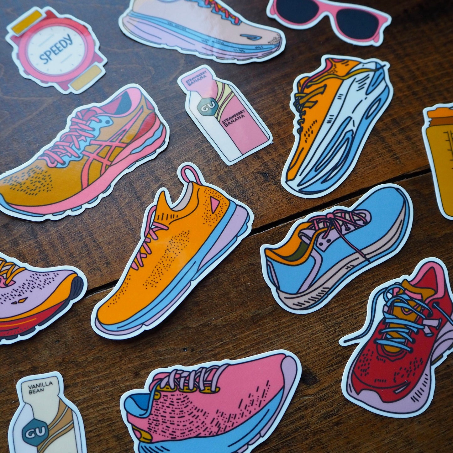 Lace Up and Go! Running/Walking Sticker Pack