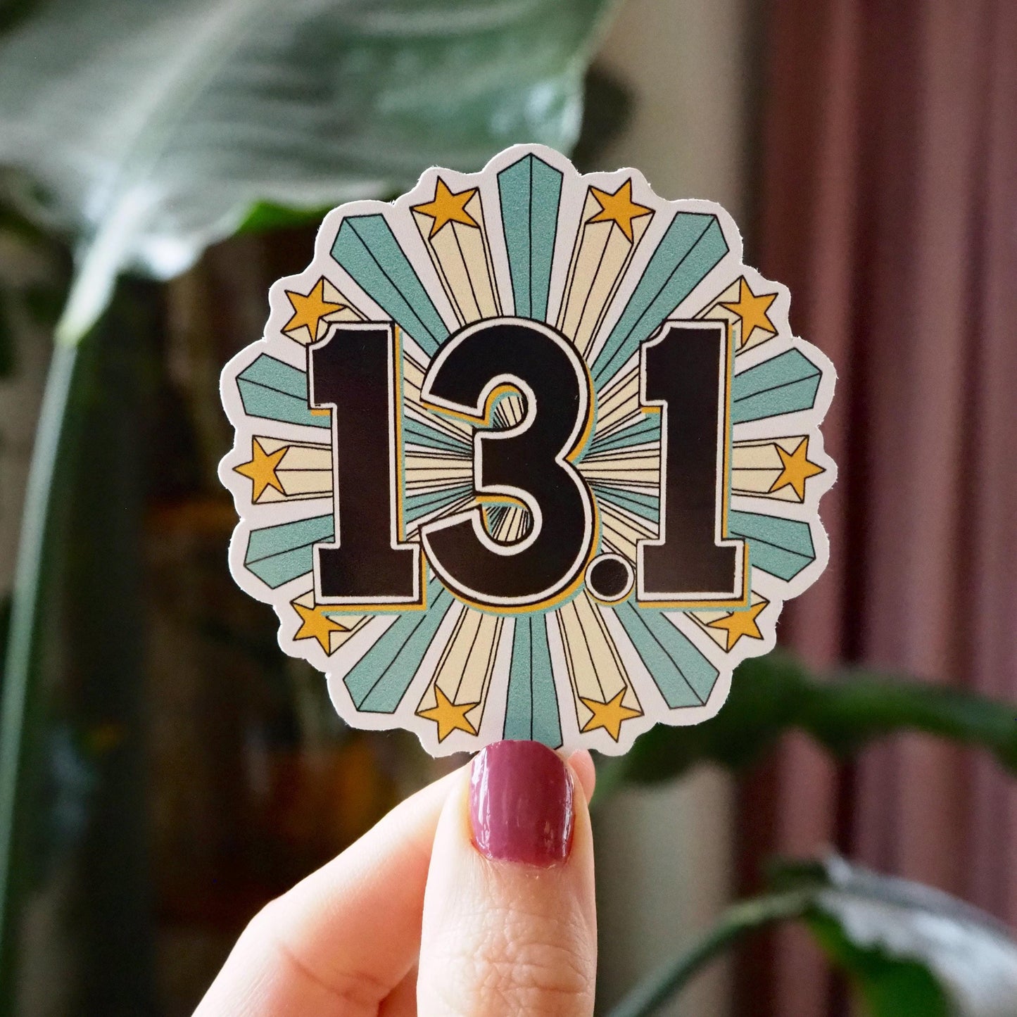 13.1 Half Marathon Shooting Stars Sticker