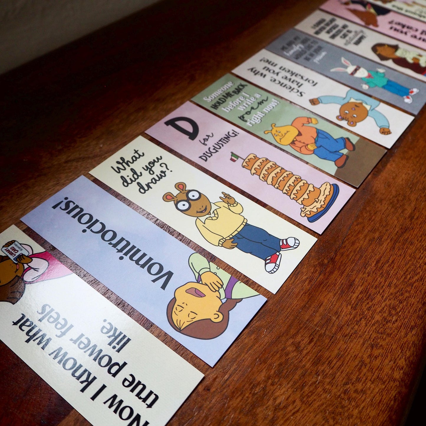Arthur the Aardvark Themed Bookmarks