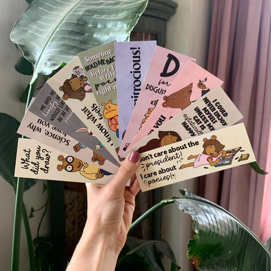 Arthur the Aardvark Themed Bookmarks