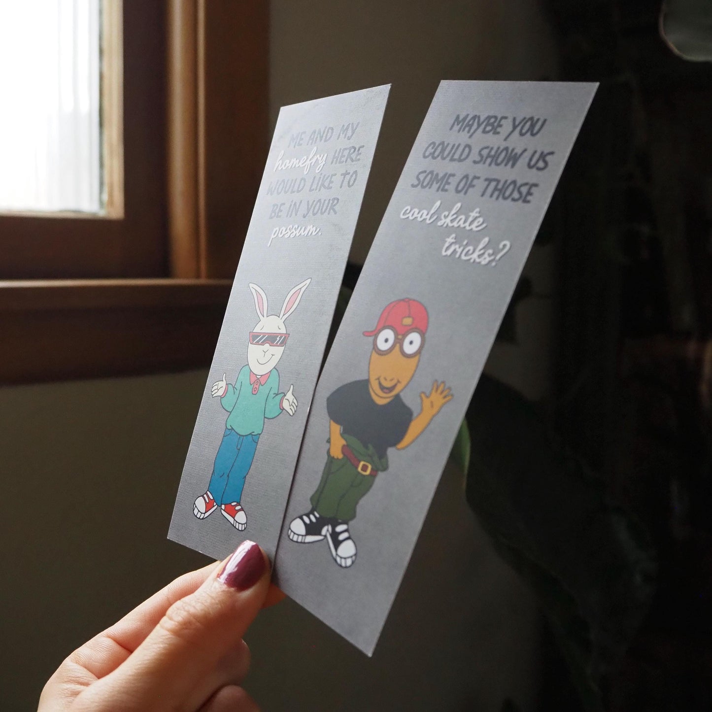 Buster and Arthur Fresh Dudes Double Sided Bookmark